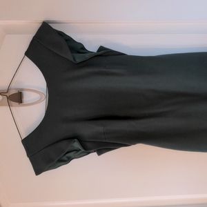 Bailey 44 green Mini dress with ruffle shoulders and square back. New!